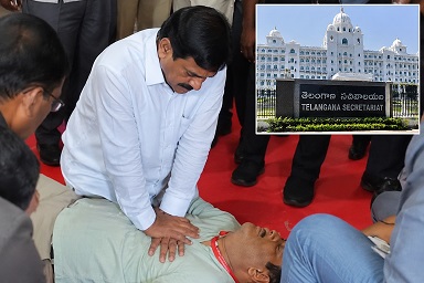 సచివాలయంలో ఉద్యోగి ఆకస్మిక మృతి