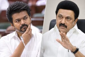 విజయ్‌ ‘దవడ’ సంజ్ఞపై స్టాలిన్‌ ఘాటు కౌంటర్‌.. ‘‘చరిత్రను మార్చలేరు